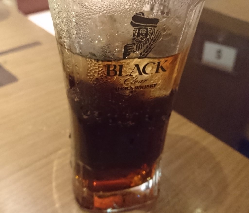 コークハイ グラスブラックニッカ